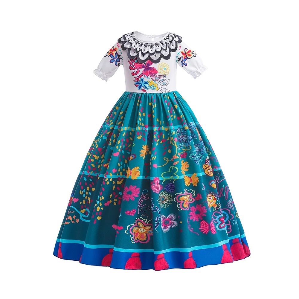 Encanto Mirabel Floral Costume Dress 5077 - Picture 2 of 9